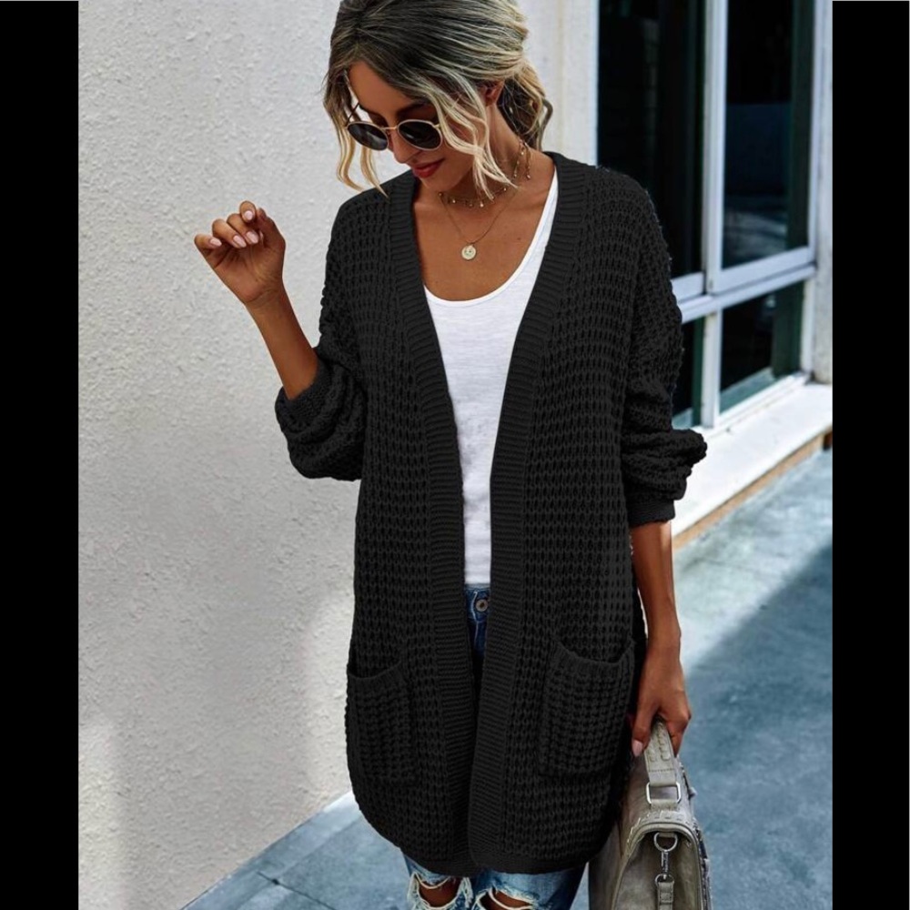 J&J black cardigan